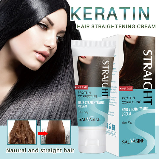 Keratin Hair Straightening Cream Keratin Cream For Smoothing Hair Professional Keratin For Permanent Straightening Hair Care Peaceful Pleasures Health and Wellness Default Title
