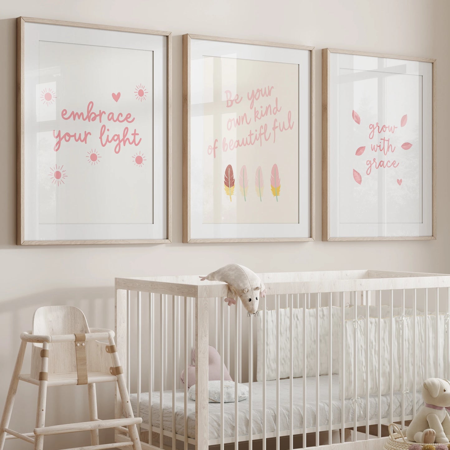 3-Piece Inspirational Canvas Wall Art | Kids & Living Room Decor
