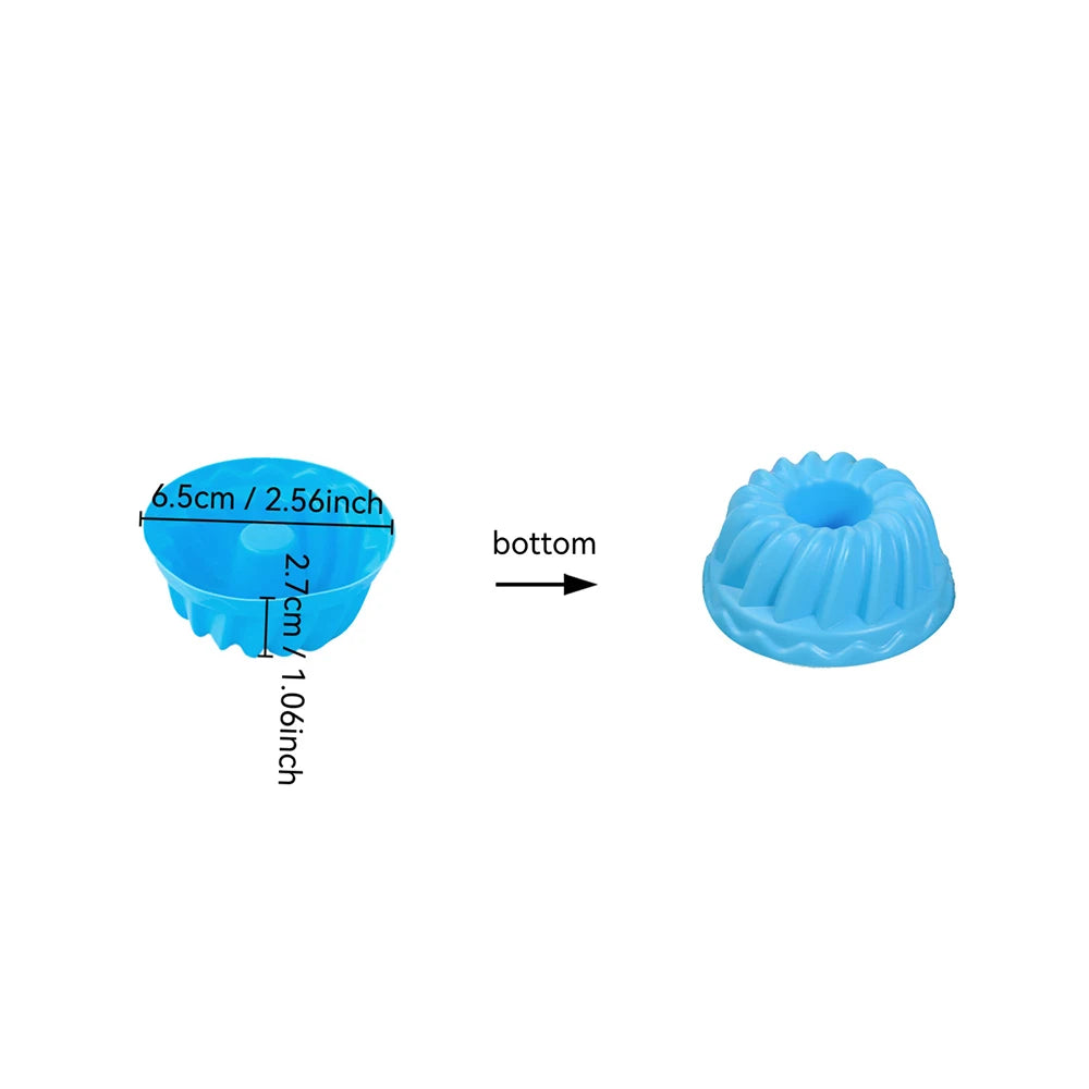 12-Piece BPA-Free Silicone Muffin Cups & Round Cake Molds