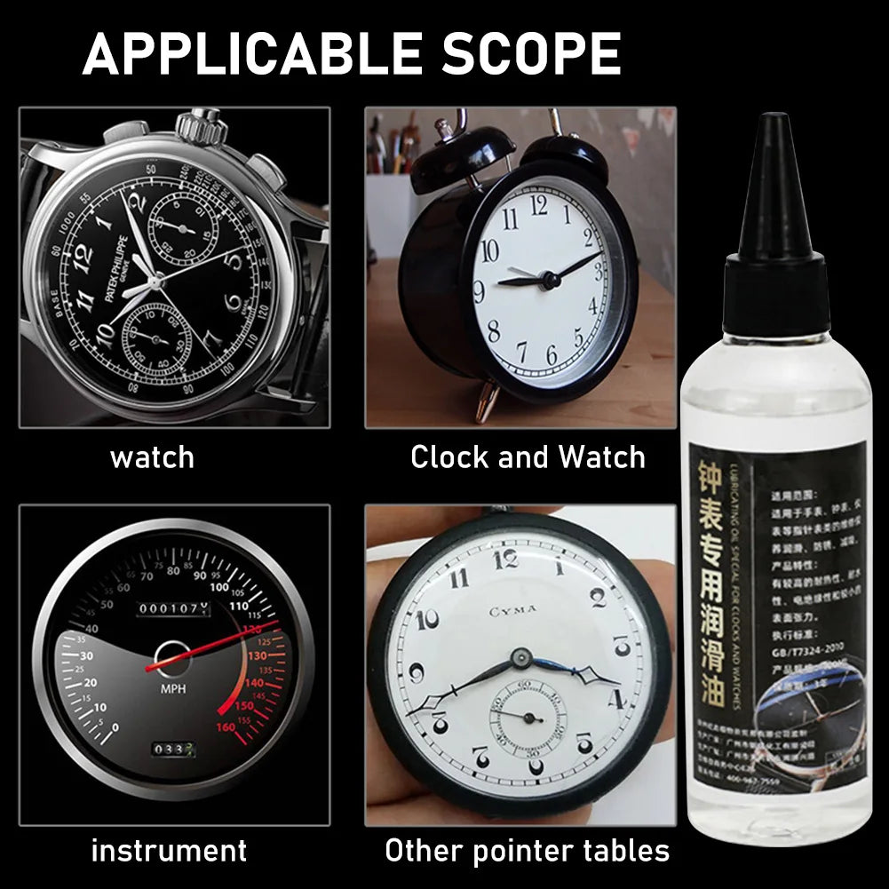 Horological Oil for Lubricanting,Anti-Rust Precise Instrument Lubricant,Watch Movement Repire Lubricant,Watch Repair Supplies Peaceful Pleasures Health and Wellness