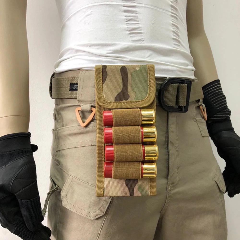 Tactical Hunting Cartridge Holder, 16-Round Shotgun Storage Pouch, Molle Style Magazine & Accessory Bag for Gun Gear Peaceful Pleasures Health and Wellness