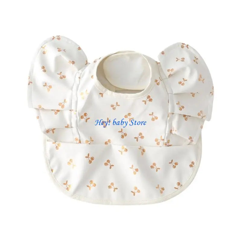 Angel Wing Flying Sleeve Baby Bib | Waterproof Catcher Bib