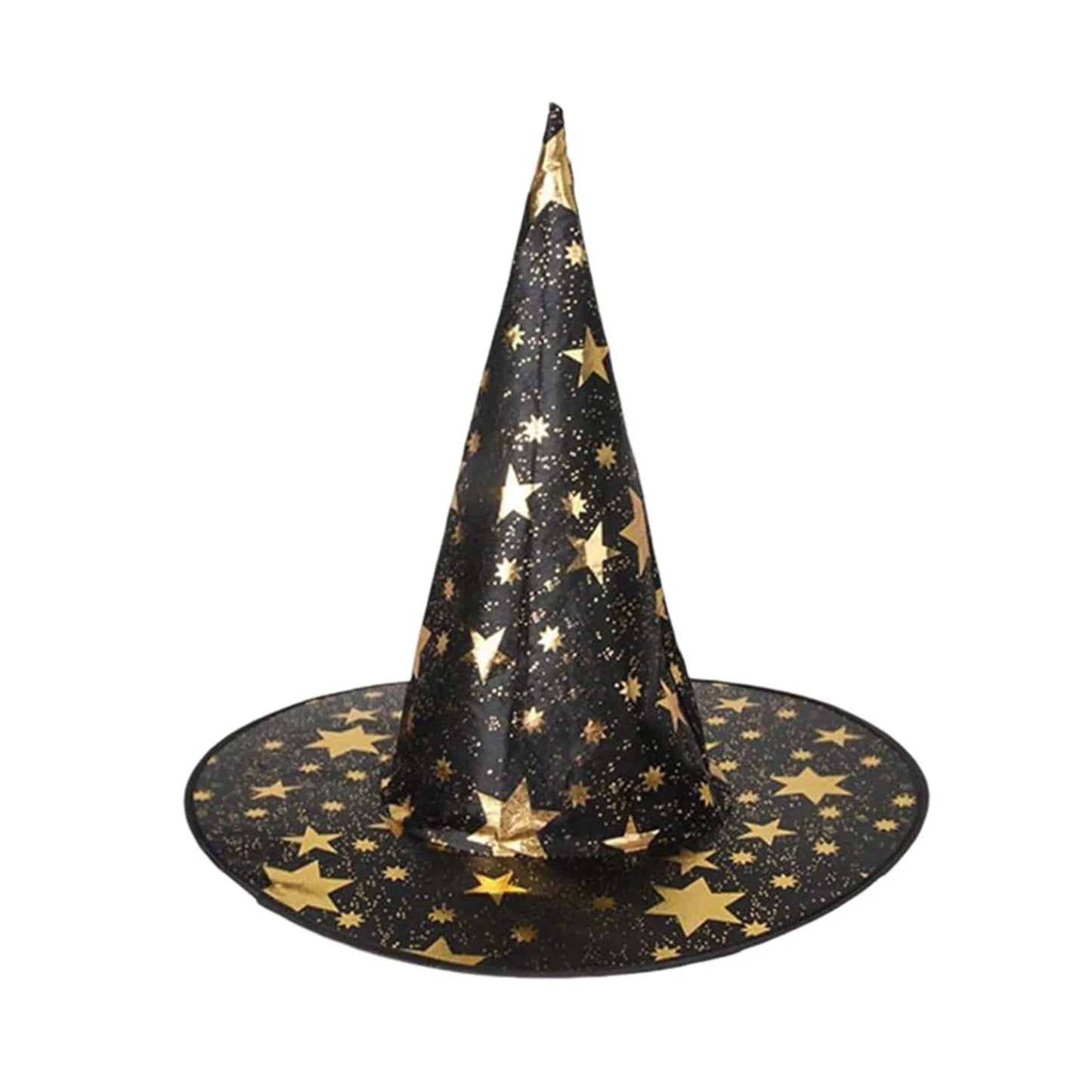 Halloween Hat Children Adult Masquerade Dress Up Magician Bronzing Wizard Pentagram Hat Halloween Party Witch Hat Favor Peaceful Pleasures Health and Wellness Black One Size