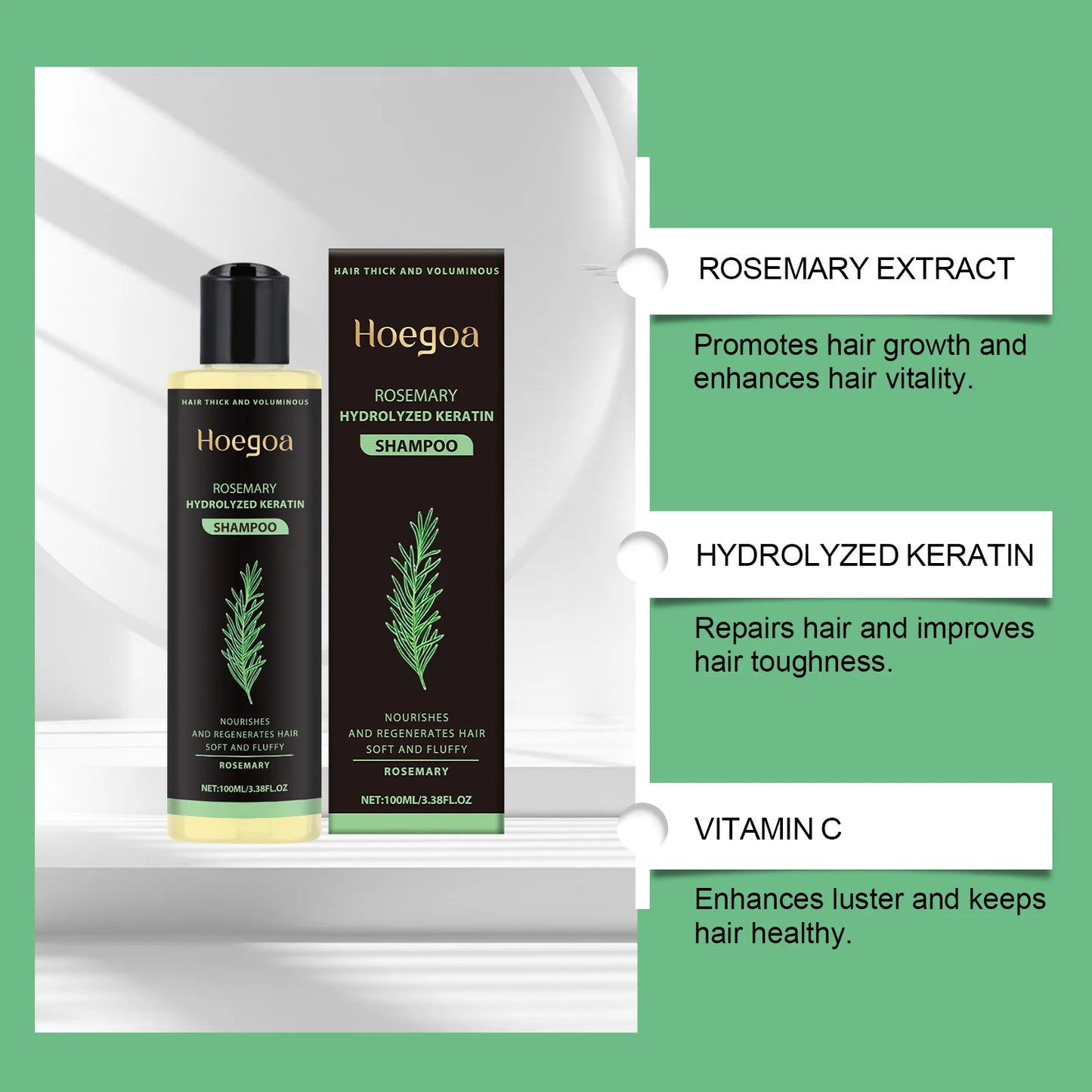 Rosemary Hair Growth Shampoo – Thickening & Oily Scalp Care