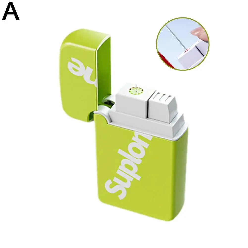 New Prank Toy Portable Magic Lighter Realistic and Fun Water Gun Lighter Stress Relief Toy Water Park Smoke Accessory Peaceful Pleasures Health and Wellness Green
