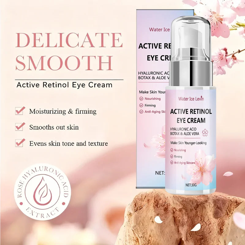 Retinol Eye Cream with Hyaluronic Acid & Aloe Vera – 30g Retinol Eye Cream Peaceful Pleasures Health and Wellness