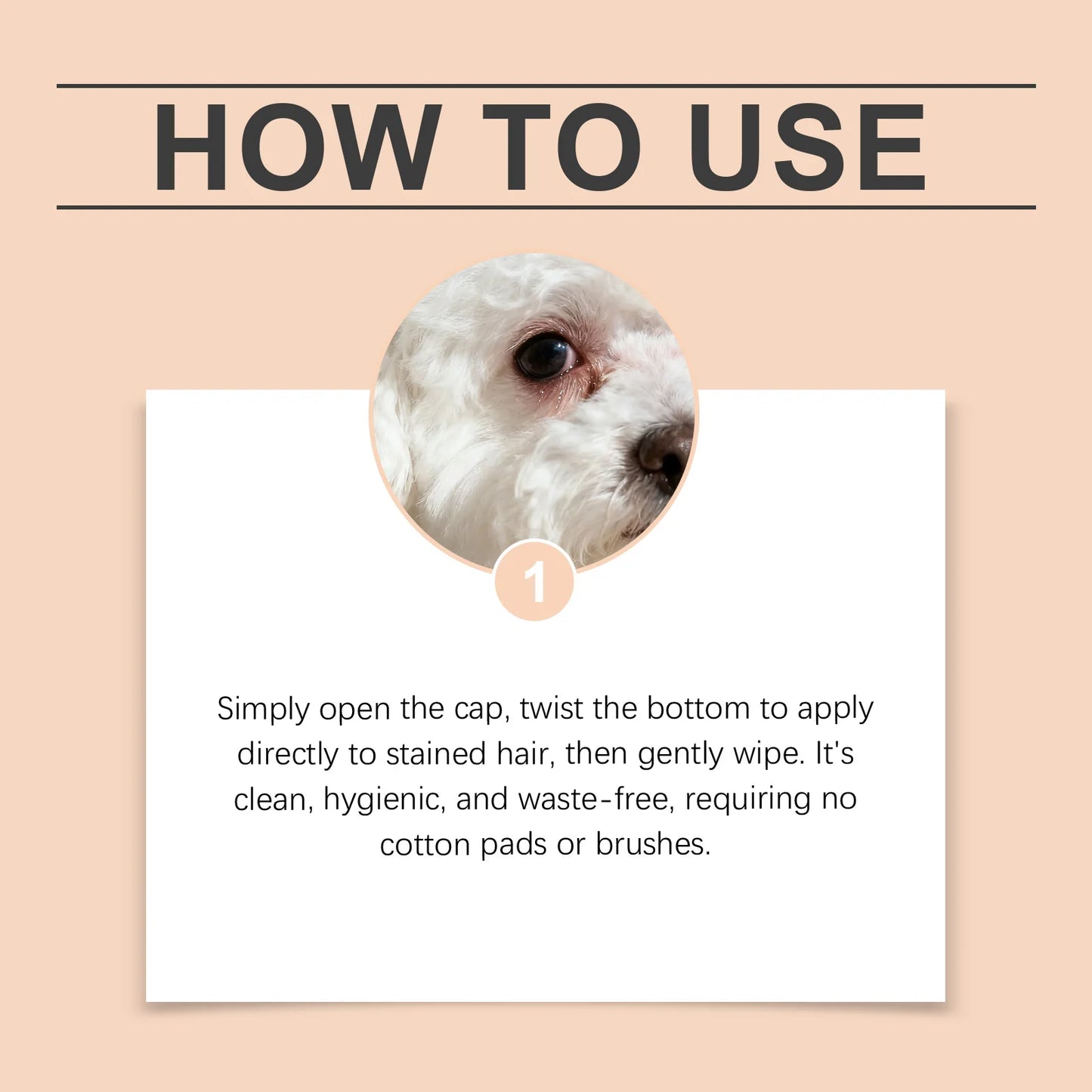 YEGBONG Pet Tear Stain Remover Cream Stick – Gentle 15g