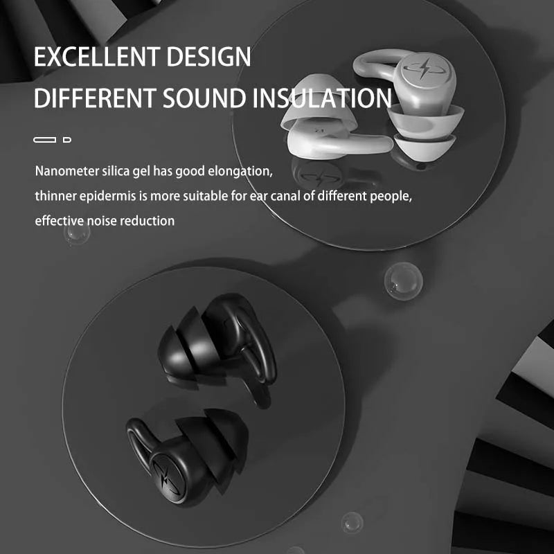 Silicone Ear Plugs – Noise Reduction for Sleep, Travel & Swimming
