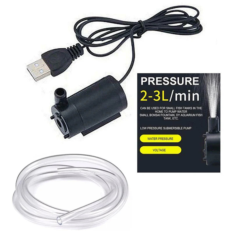 AISITIN Mini USB Submersible Pump – Ultra-Quiet 3V 5V 6V DC