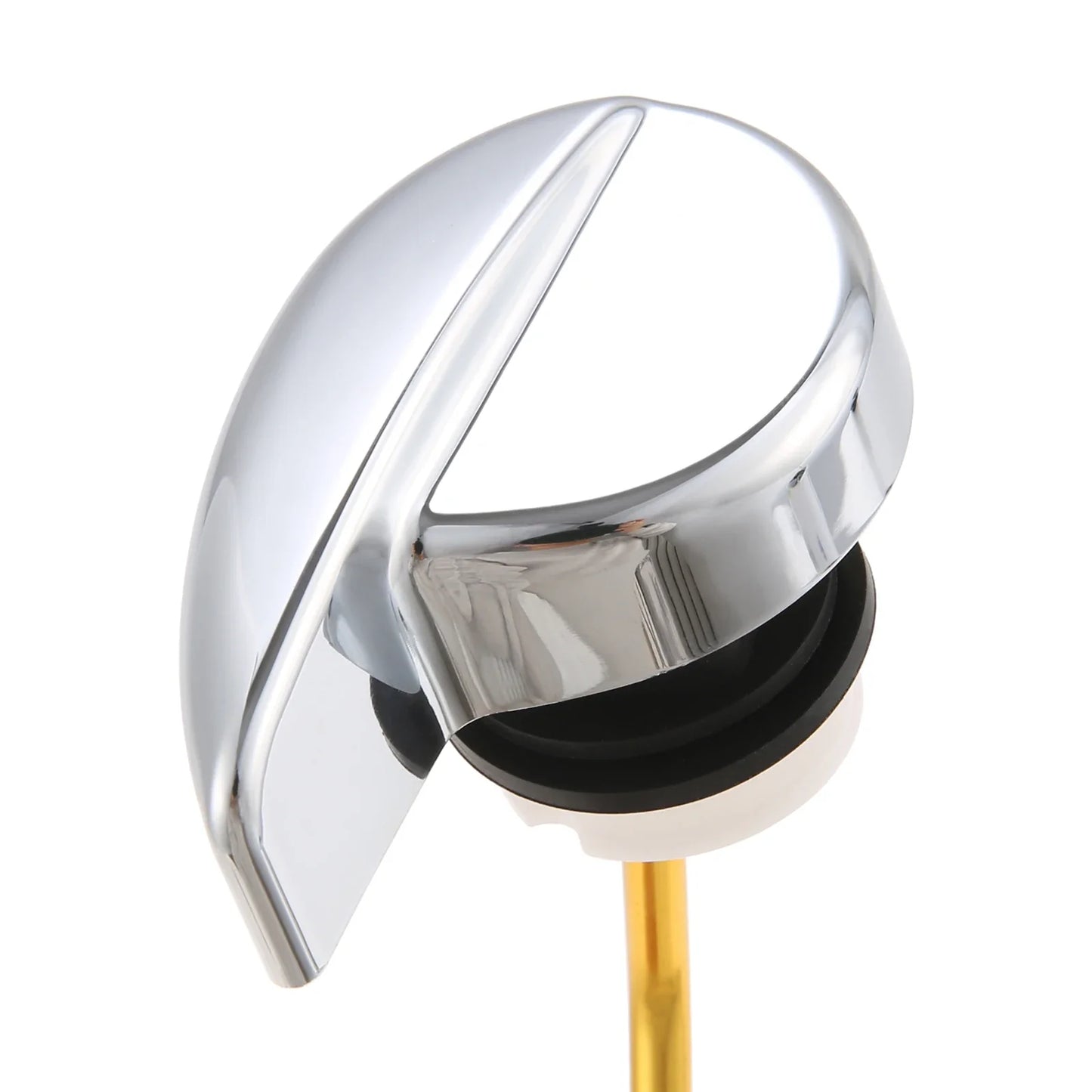 Rust-Proof Chrome Toilet Handle – Side-Mount Curved Lever