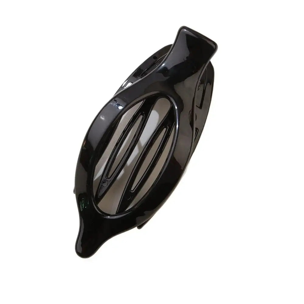 Large Hair Claw Clip Matte Solid Color Leaf Duckbill Hair Clamps Hollowed Oval Hairpin for Women Thin Thick Hair Fashion Hairpin Peaceful Pleasures Health and Wellness black