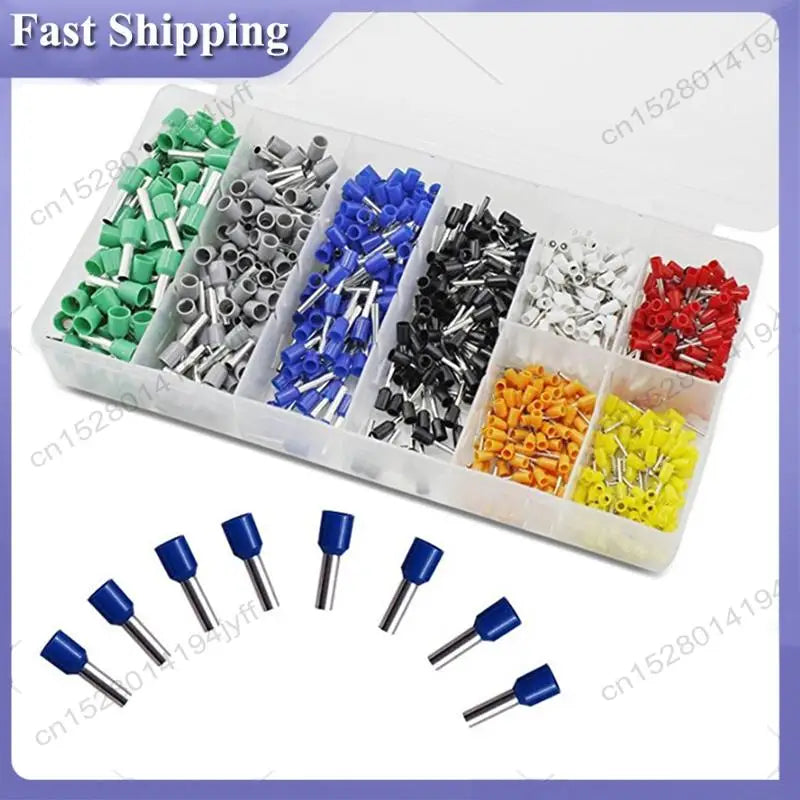 8000 PCS Wire Ferrules Crimp Connector Kit AWG 22-10 with Case Peaceful Pleasures Health and Wellness