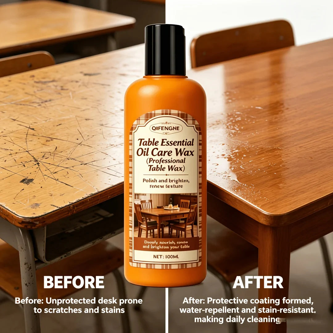 3.38oz Wood Table Wax – One-Step Polish & Protection