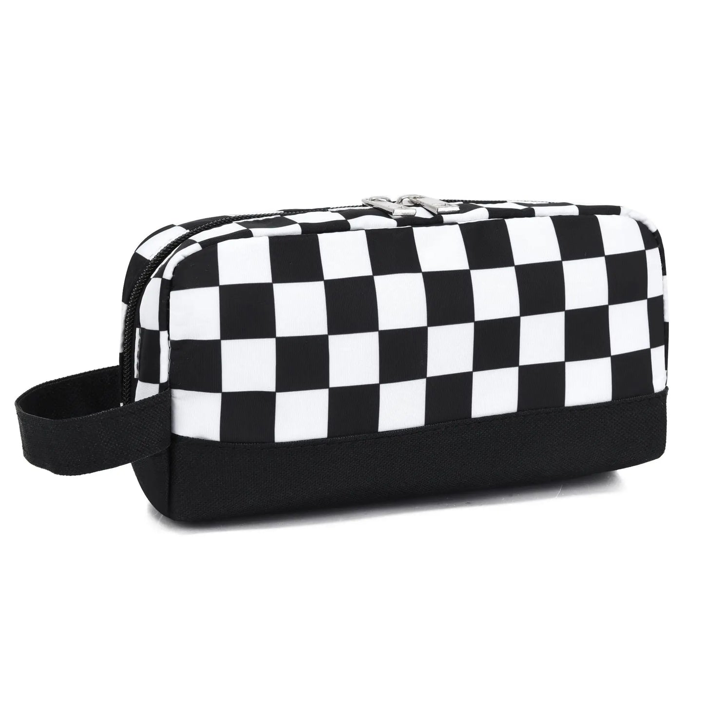 Checkerboard Large-capacity Pencil Case Students Stain-resistant