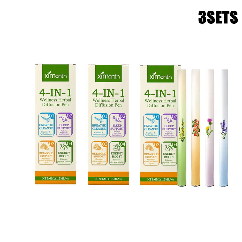 4-in-1 Herbal Aromatherapy Nasal Inhaler Stick | Energy & Sleep