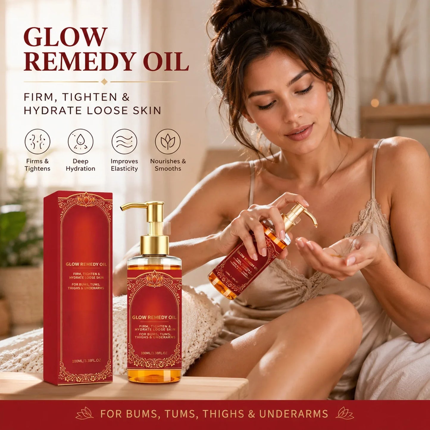 Glow Remedy Firming Body Oil – Hydrate & Tighten Skin 100ml