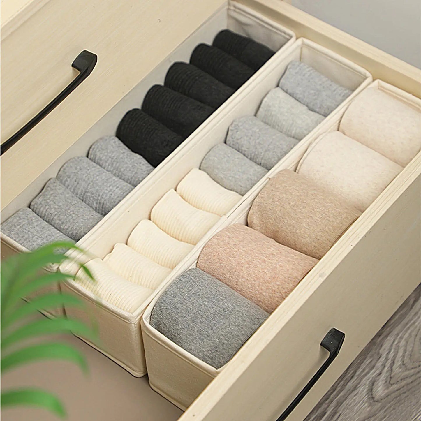 Fabric Drawer Organizer Box for Underwear, Bras & Socks
