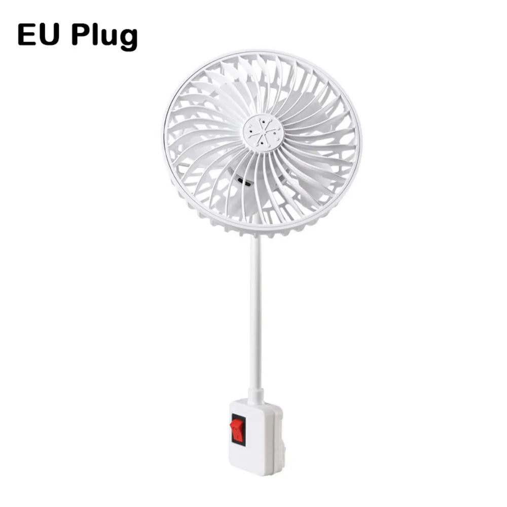 360° Rotatable Wall Socket Fan – Low Noise, Energy Saving