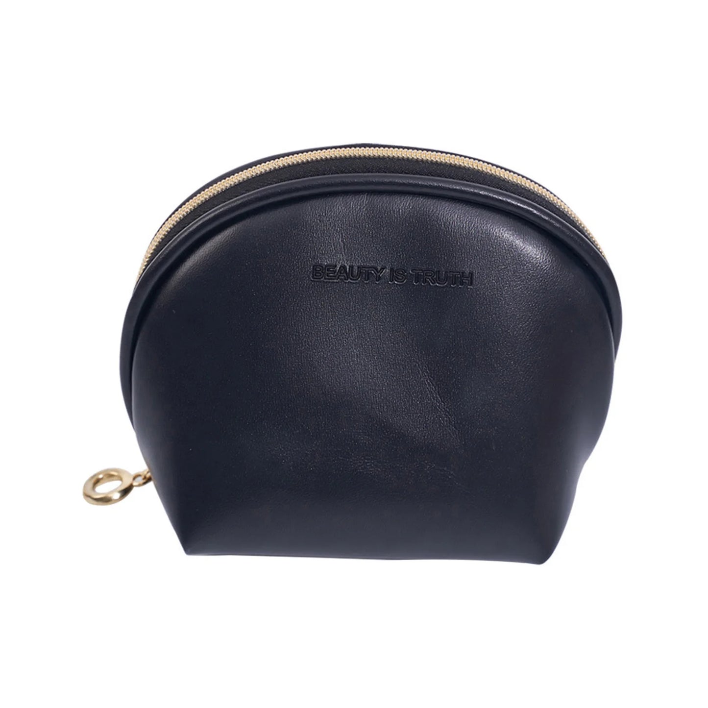 Lipstick Storage Pouch Wallet Insert Portable Cosmetic Bag Compact Lightweight Travel Essential Durable Polyester PVC Coating Peaceful Pleasures Health and Wellness black