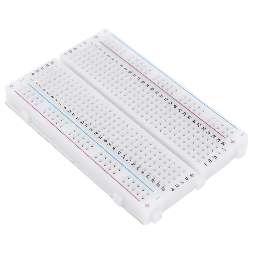 400 Tie Points Solderless PCB Breadboard Spliceable Universal Test Protoboard DIY Mini Bread Board for Bus Test Circuit Board Peaceful Pleasures Health and Wellness