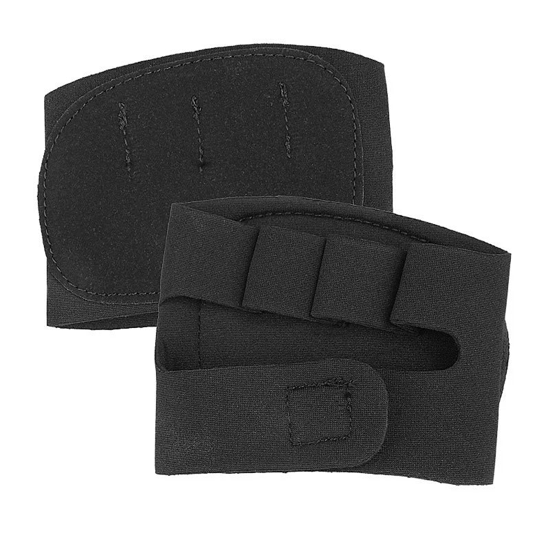 1 Pair Palm Protection Weightlifting Grip Padsfour Finger Glove Fitness Hard Pull Training Anti-Slip Half-Finger Training Gloves Peaceful Pleasures Health and Wellness Black