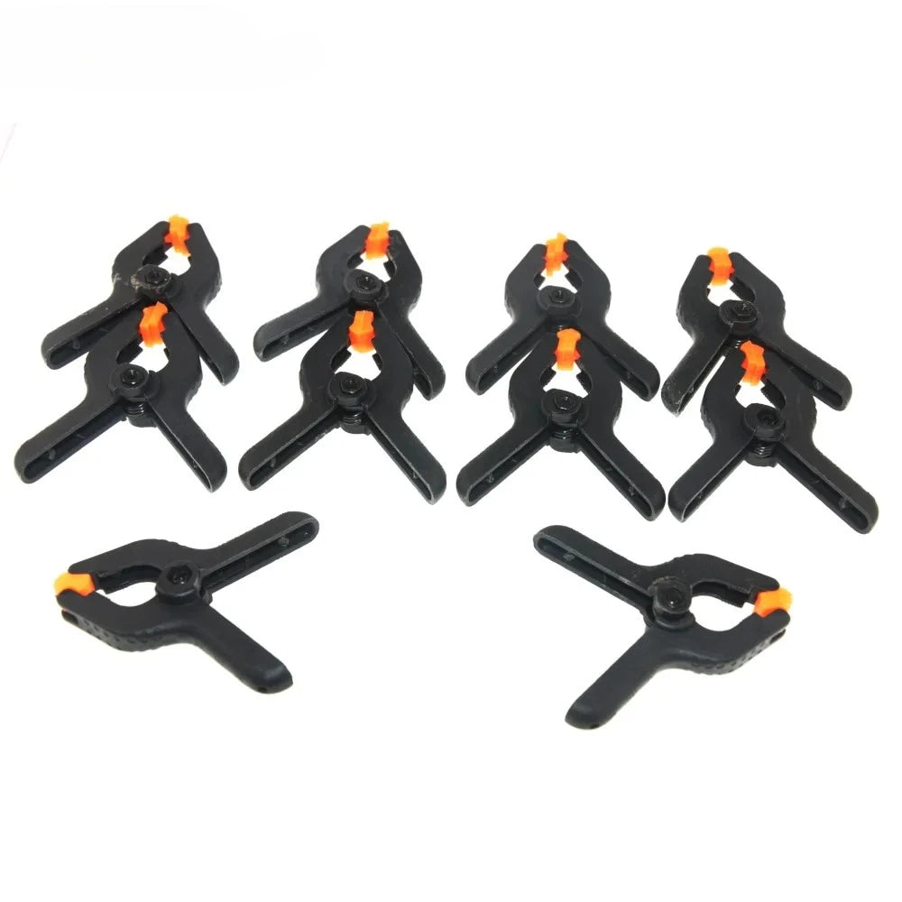 10pcs/lot 3'' 4'' 6‘’ inch Universal Plastic Clips Clamp Fixture Fastening Tools for Woodworking Spring Clip Studio Background Peaceful Pleasures Health and Wellness