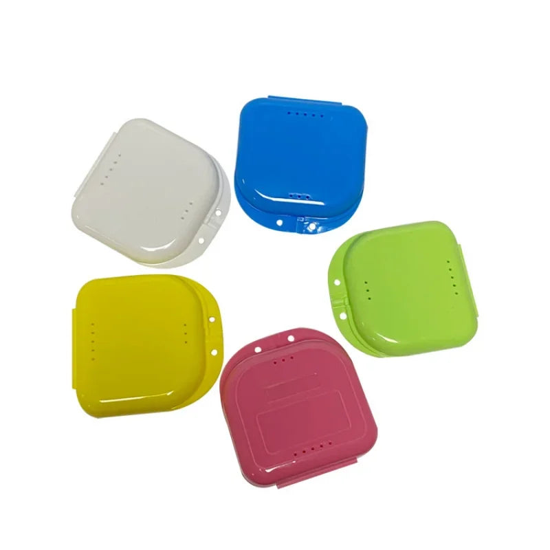 Denture Tray Box Dental Orthodontic Retainer Box Case Plastic Teeth Container Denture Box False Teeth Protective Case Peaceful Pleasures Health and Wellness