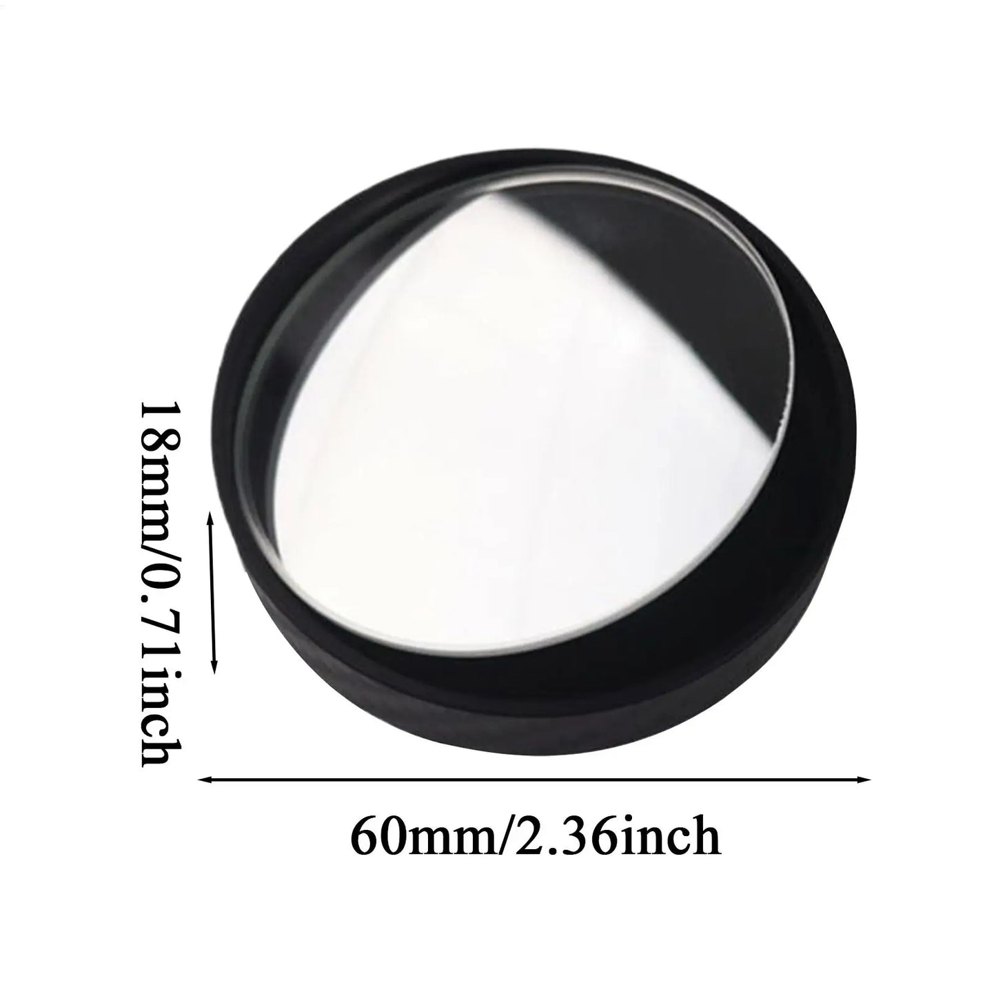 360° Rotatable Car Blind Spot Mirror | 150° Wide Angle Rainproof