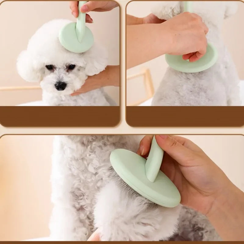 Stainless Steel Dog Grooming Comb | Detangling & Massage Brush
