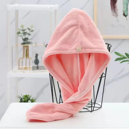 Microfiber Quick-Dry Hair Towel Cap for Women – Soft & Absorbent Hair Towel Cap Peaceful Pleasures Health and Wellness