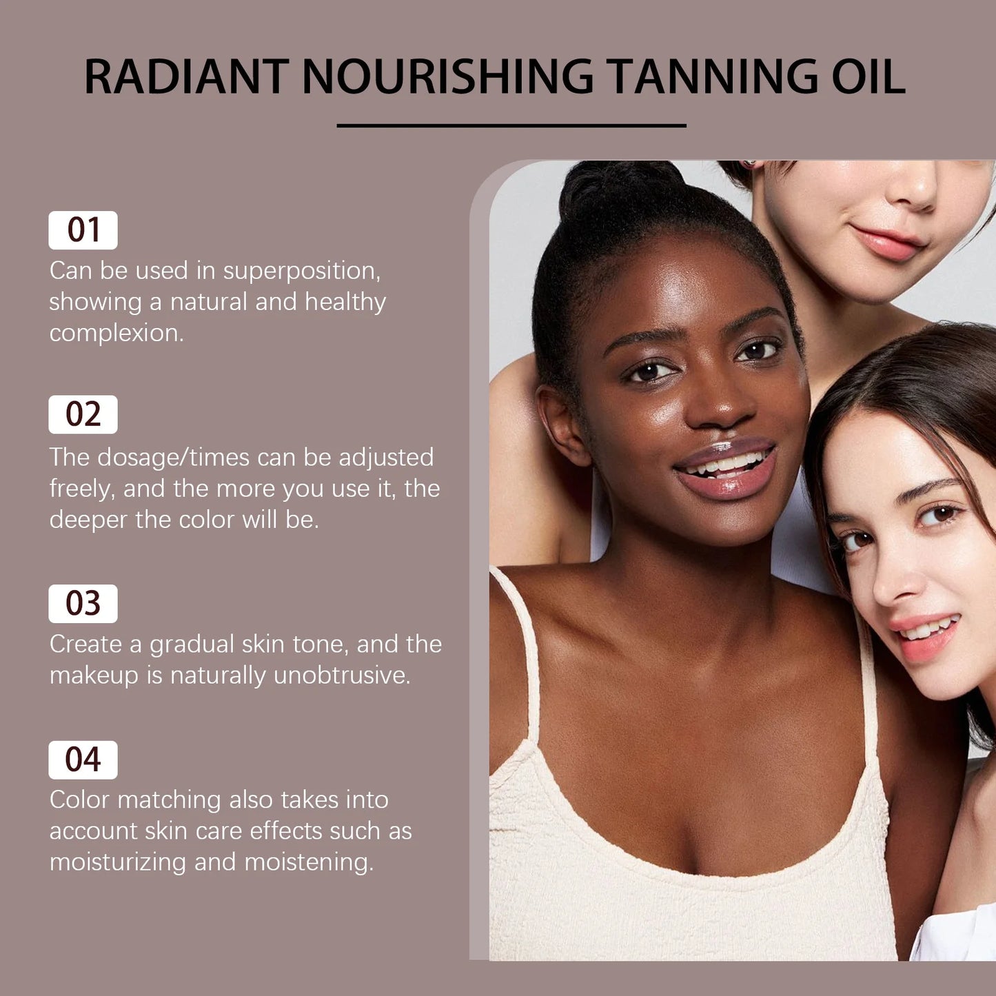 Hoygi Bronzing Tanning Oil – Hydrating Self Tanner, 120ml