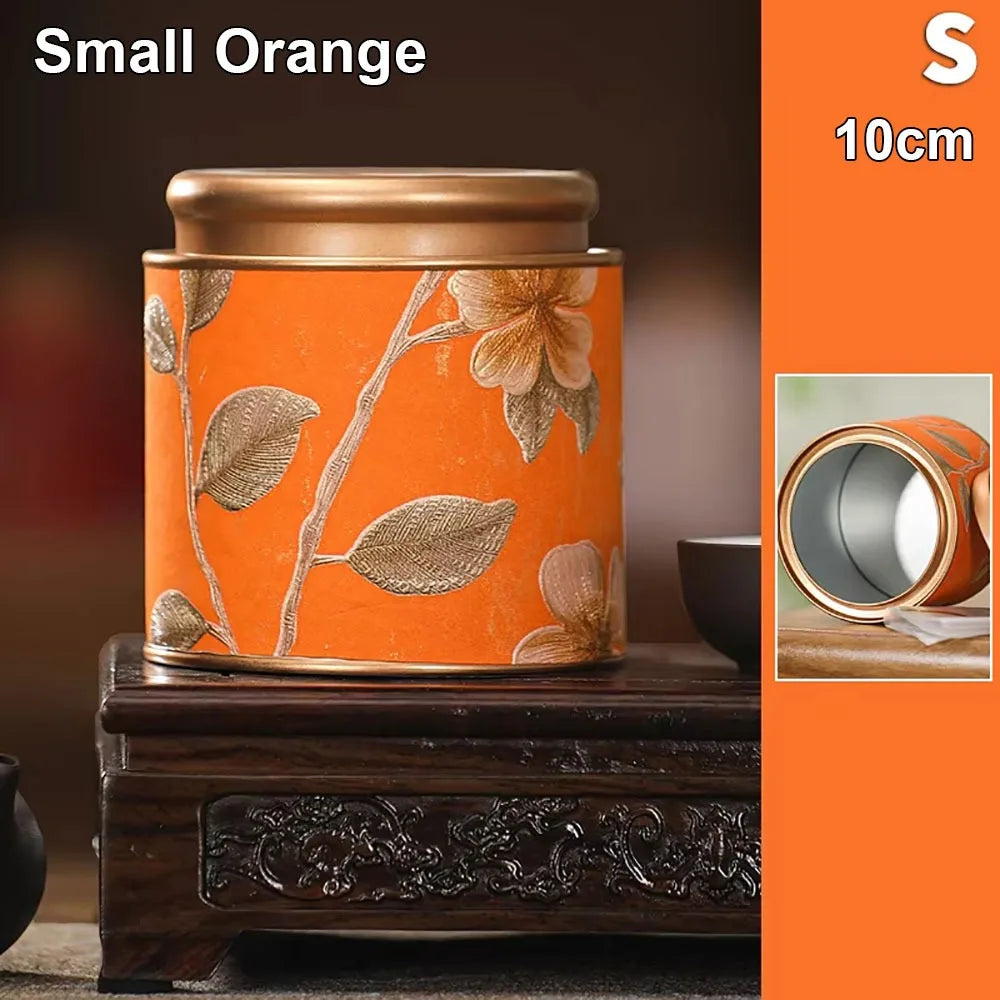 Airtight Tinplate Tea Storage Can – Food Grade Sealed Jar