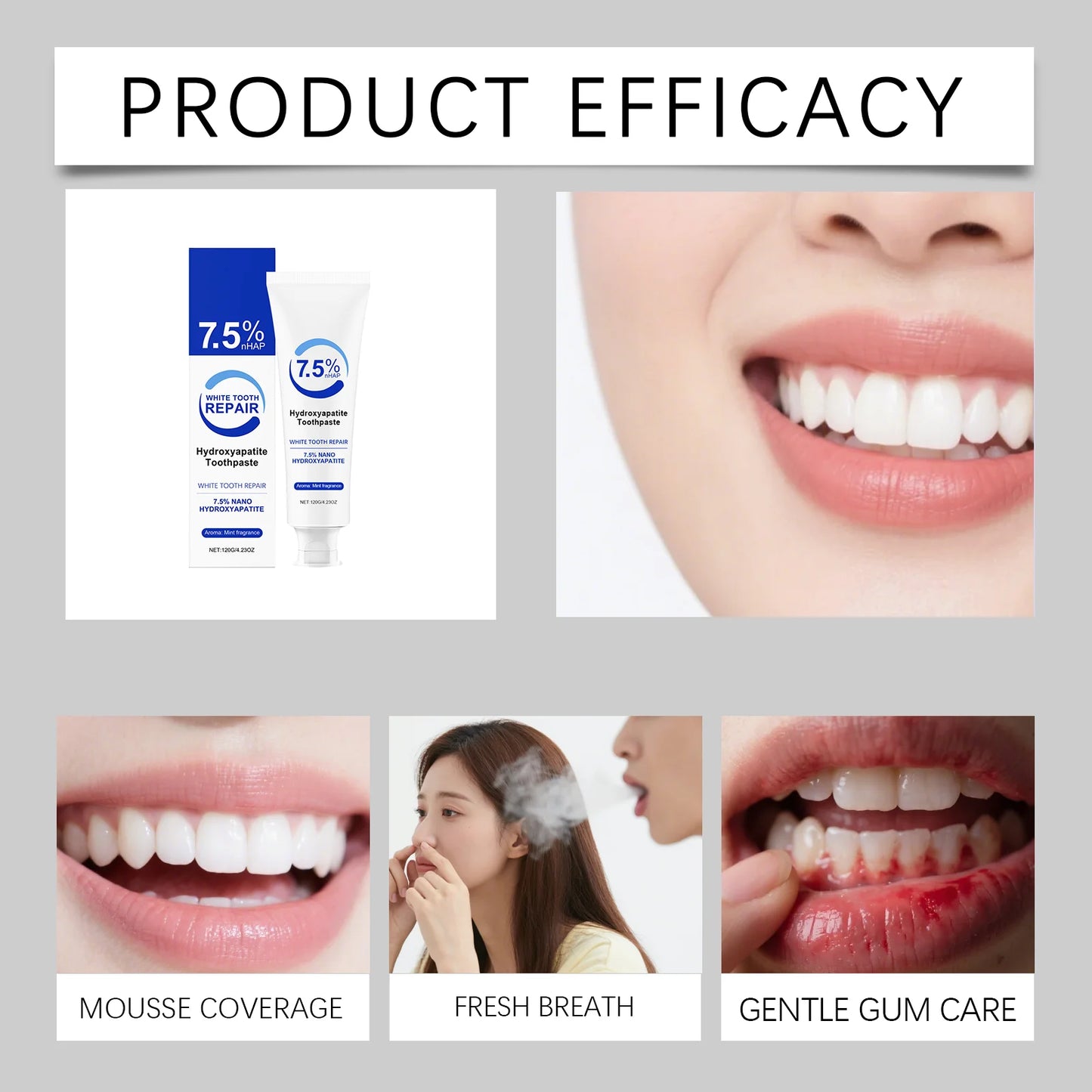 Hydroxyapatite Toothpaste for Enamel Protection and Fresh Breath Peaceful Pleasures Health and Wellness