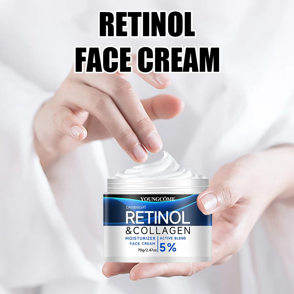 Retinol Face Cream Smooth Wrinkle Younger Firming Lifting Fade Fine Lines Whitening Moisturizing Brightening Skin Care Cosmetic Peaceful Pleasures Health and Wellness