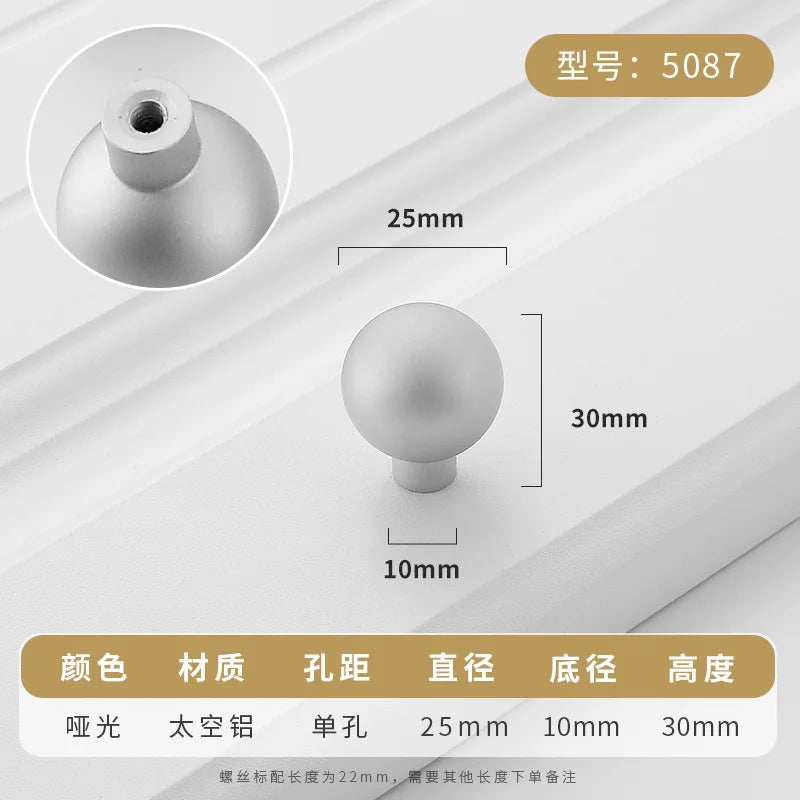 Black Aluminium Cabinet Knobs & Drawer Pulls | Modern Hardware
