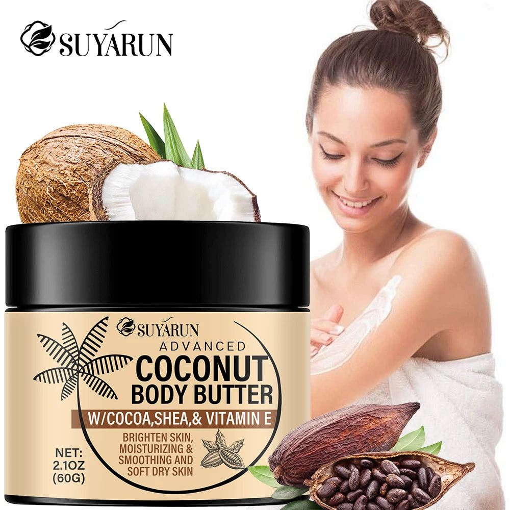SUYARUN Deep Moisturizing Cream for Dry Skin, Organic Hydration with Coconut Oil, Fast Absorbing, 24 hour Nourishing. Peaceful Pleasures Health and Wellness
