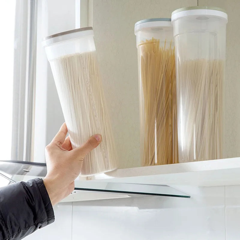 Food Storage Box Sealed Containers Leakproof Storage Box Crisper for Cereal Spaghetti Noodle Pasta Grain Peaceful Pleasures Health and Wellness