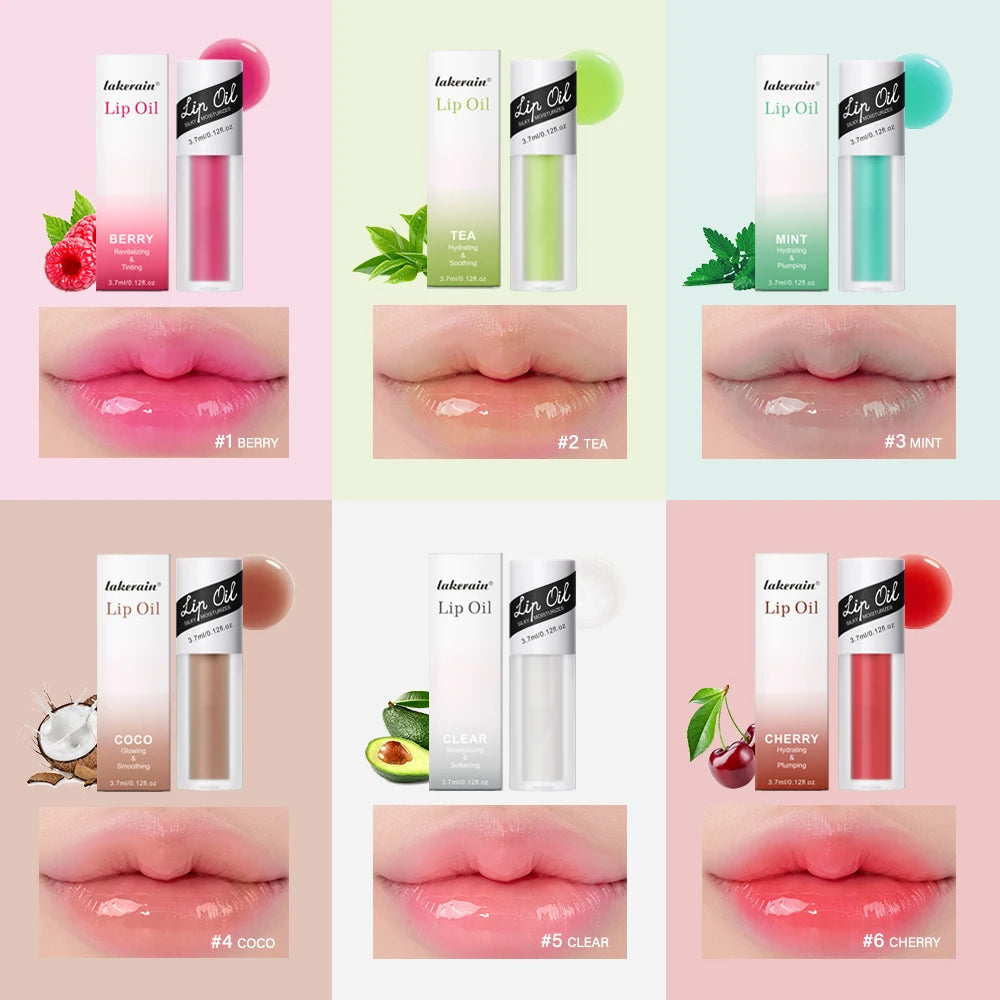 Korean Lip Oil Gloss | Plumping Moisturizing Tint for Dry Lips Lip Oil Gloss Peaceful Pleasures Health and Wellness