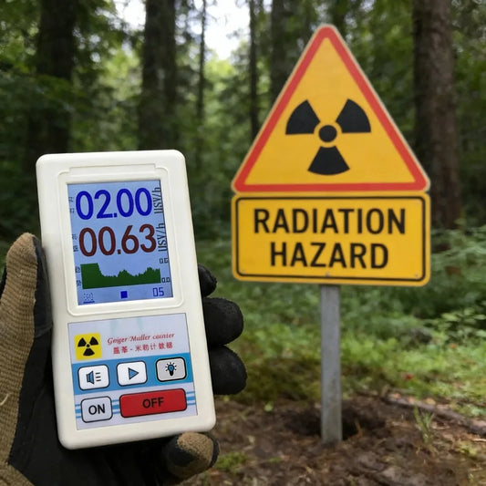 BR-6 Geiger Counter Nuclear Radiation Detector Personal LCD Dosimeter X-ray Beta Gamma Marble Radioactive Tester Peaceful Pleasures Health and Wellness