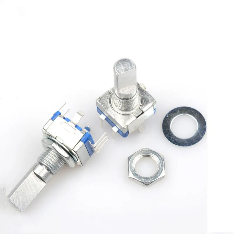 5PCS/Lot Ec11 Rotary Encoder Switch 15/20mm Plum Blossom Handle Half Shaft 20 Bit Pulse Digital Signal Potentiometer Peaceful Pleasures Health and Wellness