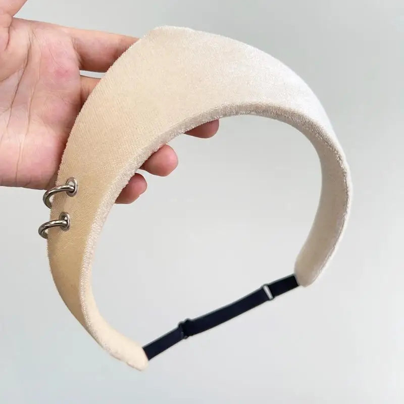 Crown Velvet Headband – Retro Hair Accessory for Women & Girls