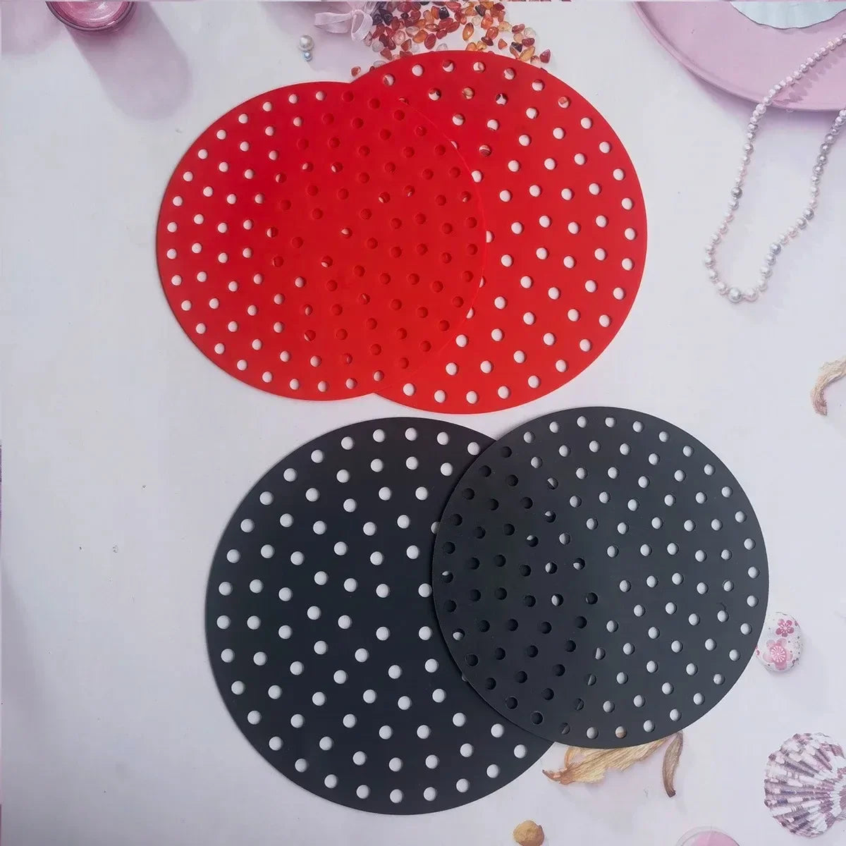 Baking Tray Reposteria Air Fryer Stanles Cup Kitchen Utensils Pan Tool Accessories Pastry Silicone Pad Kitchenware Non-stick Bar Peaceful Pleasures Health and Wellness