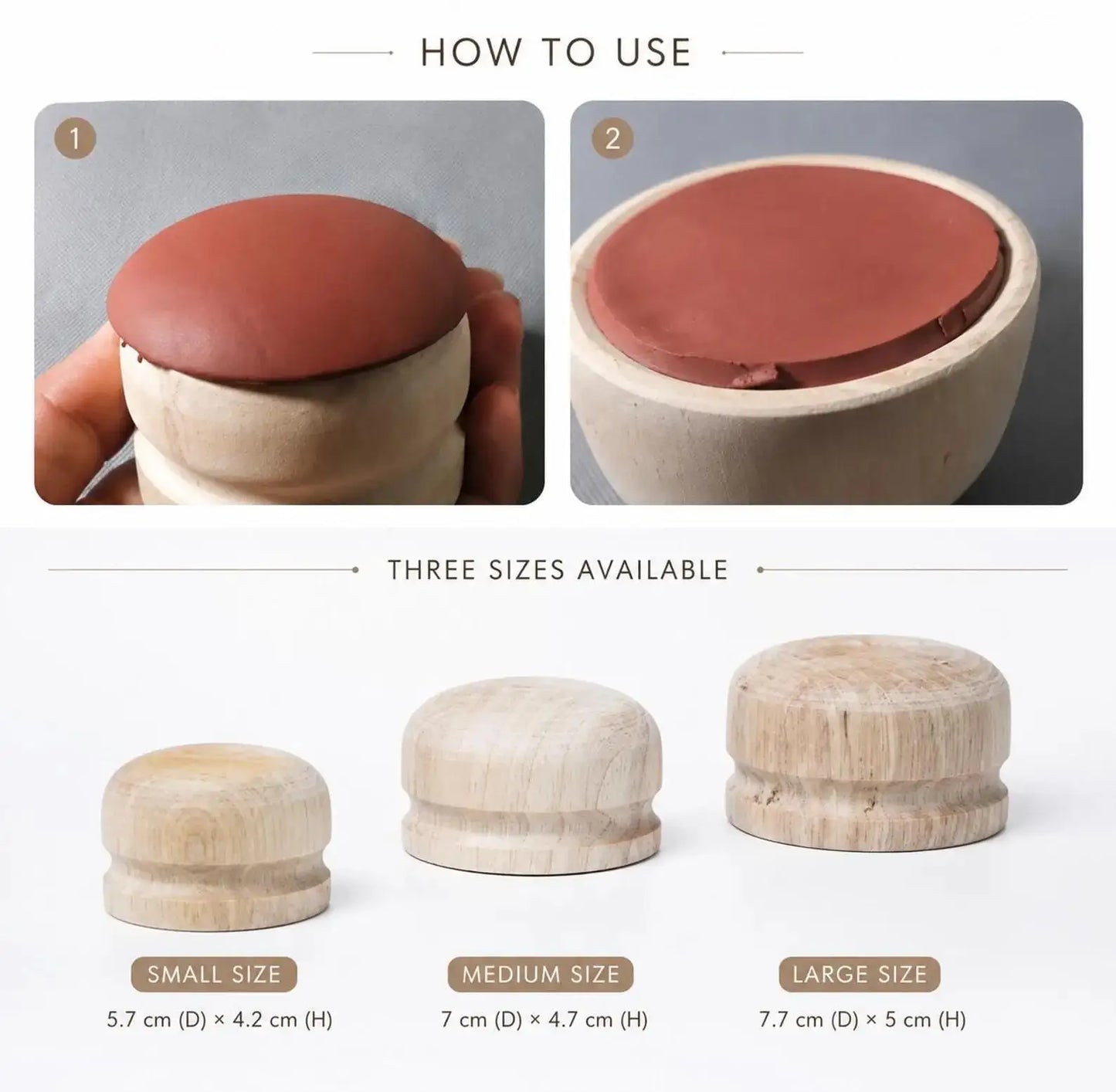 Wooden Teapot Lid Forming Tool|Yixing Purple Clay Teapot Mold|Handmade Ceramic Teapot Lid Shaping Tool|Pottery Tea Pot Making Peaceful Pleasures Health and Wellness