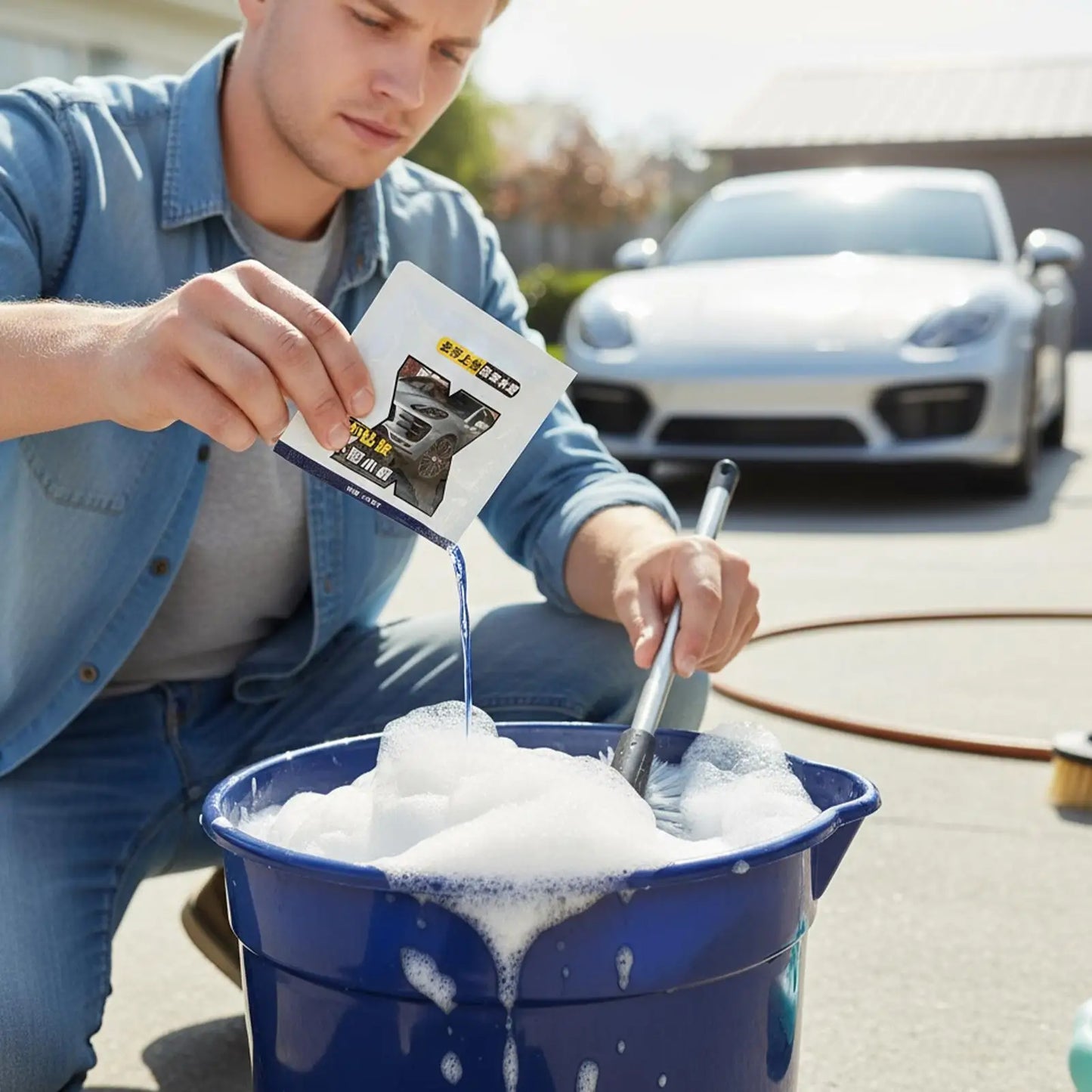 Concentrated Car Wash Shampoo 50ml | High-Gloss Auto Soap