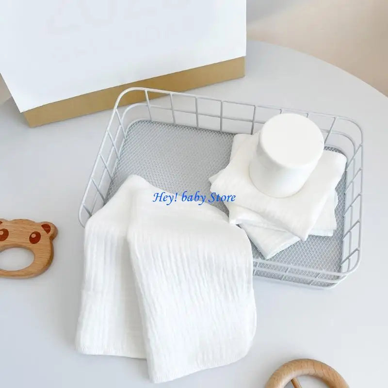 Baby Cotton Muslin Washcloth – Soft Gauze Handkerchief Face Towel