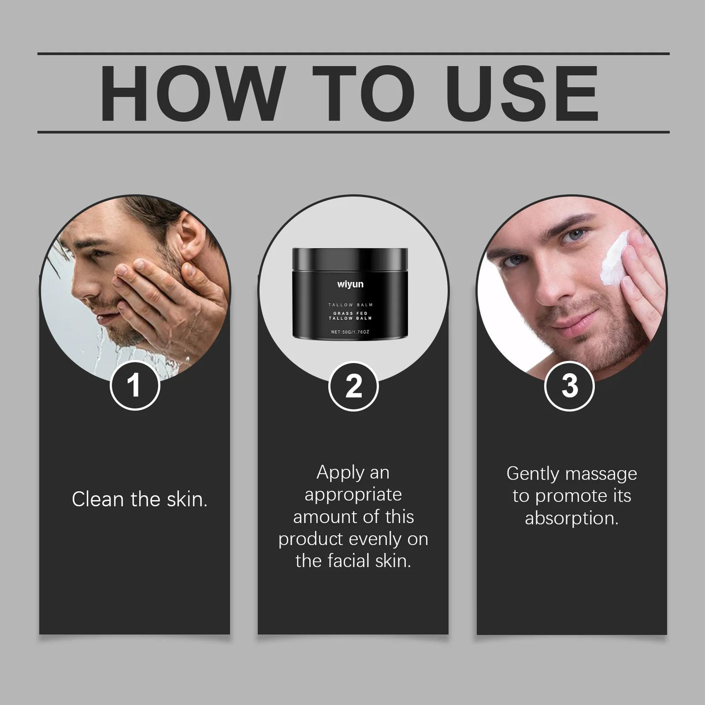WIYUN Men's Collagen Face Cream – Firming & Moisturizing 50g
