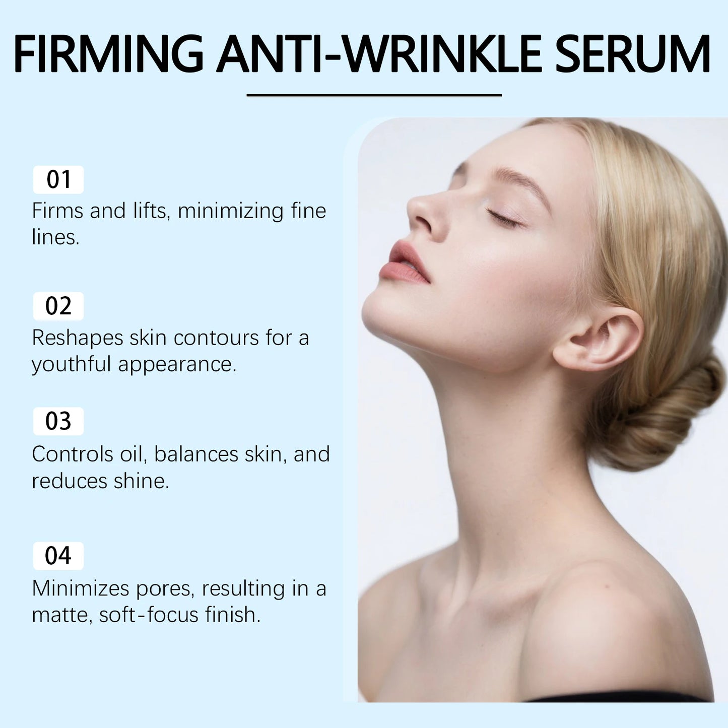 Firming Anti-Wrinkle Face Serum – Niacinamide & Hyaluronic Acid