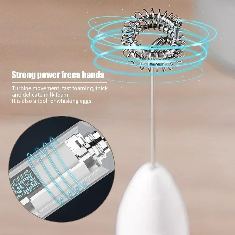 2-in-1 Kitchen Items USB Charging Electric Egg Beater Mini Blender Kitchens Accessories Mixer Household Gadgets Double Head Bar Peaceful Pleasures Health and Wellness