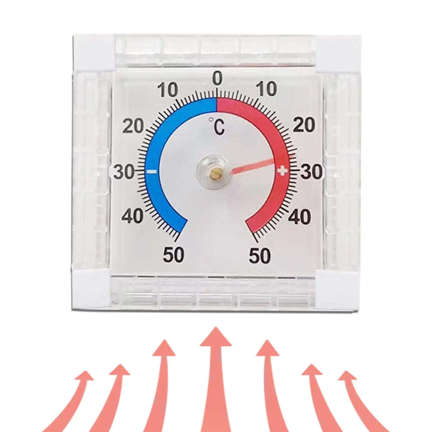 Dial Thermometer -50°C~50°C Indoor Outdoor Wall Garden Gauge