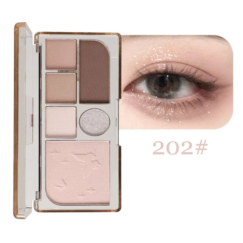 IFANYUO 6-Color Smokey Eyeshadow Palette | Shimmer & Matte